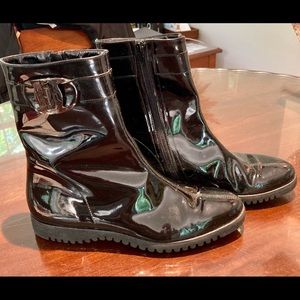 Salvatore Ferragamo patent leather boots